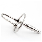 Image showing the Ultimate Bondage Head Ring with Urethral Sounds in stainless steel