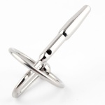 Image showing the Ultimate Bondage Head Ring with Urethral Sounds in stainless steel