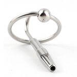 Image showing the Ultimate Bondage Head Ring with Urethral Sounds in stainless steel