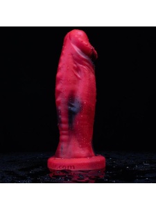 Image of the Dildo Realistic 'Power Warrior' in red silicone
