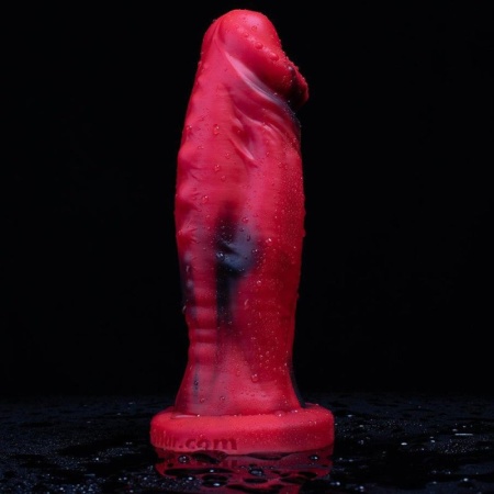 Image of the Dildo Realistic 'Power Warrior' in red silicone