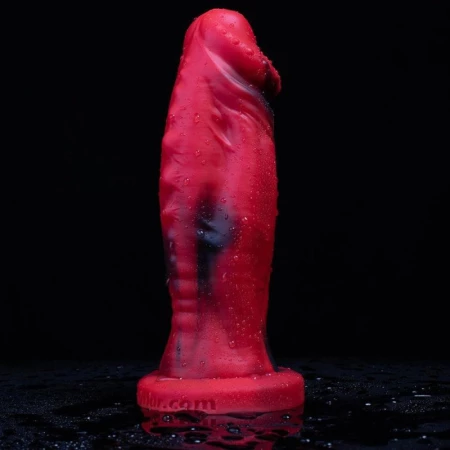 Image du Dildo Réaliste 'Power Warrior' en silicone rouge