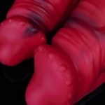 Image of the Dildo Realistic 'Power Warrior' in red silicone