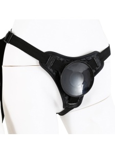 Pantalon en cuir avec ventouse pour godes