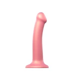 Image of the Strap-on-Me Silicone Belt Dildo from the Metallic Shine Collection in pink