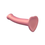 Image of the Strap-on-Me Silicone Belt Dildo from the Metallic Shine Collection in pink