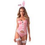 Image du Costume de lapin sexy 4 pièces Obsessive en rose