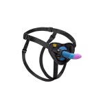 Image du kit de pegging ROMP Piccolo avec gode en silicone et harnais ajustable