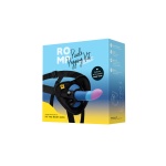 Image du kit de pegging ROMP Piccolo avec gode en silicone et harnais ajustable