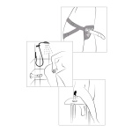 Image du kit de pegging ROMP Piccolo avec gode en silicone et harnais ajustable