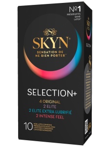 Boîte de préservatifs sans latex SKYN Selection+ de Manix