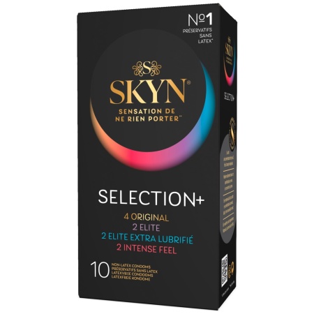 Boîte de préservatifs sans latex SKYN Selection+ de Manix