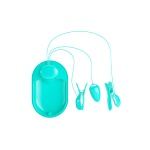 Image du Coffret Surprise Bleu avec pinces à tétons électrostimulantes et œuf vibrant