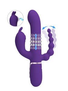 Image du vibromasseur triple stimulation 'Cammy' de Pretty Love