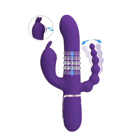 Image du vibromasseur triple stimulation 'Cammy' de Pretty Love