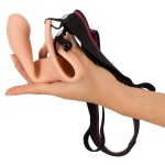 Image of the Curved Silicone Hollow Belt Dildo for Penis Extension