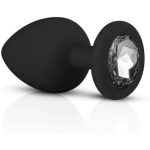 Plug Anal en Silicone avec Bijou Diamant en quatre couleurs