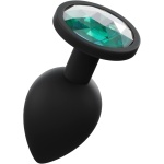 Plug Anal en Silicone avec Bijou Diamant en quatre couleurs
