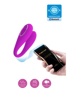 Image du Stimulateur de Couple Connecté August par PRETTY LOVE en silicone violet