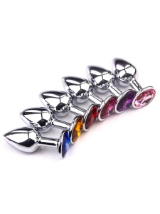 Immagine di Plug Anal en Acier Motif Diamant Taille S