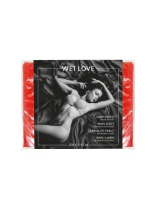 Image du Drap en Vinyle Grand Format Rouge par FETISH TENTATION