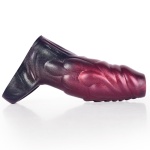 Penishülle aus Silikon Pink und Schwarz