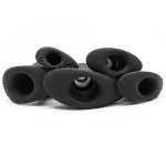 Plug Anal en Silicone Creux Ergo Bum noir pour plaisir anal