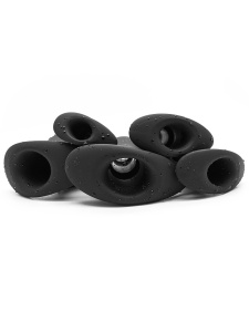 Plug anale in silicone cavo Ergo Bum nero per il piacere anale