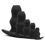 Plug Anal en Silicone Creux Ergo Bum noir pour plaisir anal