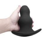 Plug Anal en Silicone Creux Ergo Bum noir pour plaisir anal