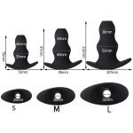 Hollow Silicone Anal Plug Ergo Bum black for anal pleasure