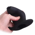 Plug Anal en Silicone Creux Ergo Bum noir pour plaisir anal