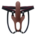 Image of the Curved Silicone Hollow Belt Dildo for Penis Extension
