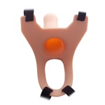 Image of the Curved Silicone Hollow Belt Dildo for Penis Extension