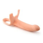 Image of the Curved Silicone Hollow Belt Dildo for Penis Extension