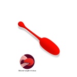 Image de l'œuf vibrant Knucker rouge en silicone super soft de la marque PRETTY LOVE