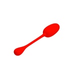 Image de l'œuf vibrant Knucker rouge en silicone super soft de la marque PRETTY LOVE