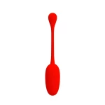 Image of the Knucker red vibrating egg in super soft silicone from PRETTY LOVE
