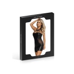 Femme portant la Robe Courte Noire Sexy de Paris Hollywood