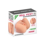 Image du produit Vicky Réaliste, Masturbateur Vibrant Missionnaire avec Vagin et Anus
