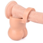 Borsa Bondage per scroto in silicone color carne
