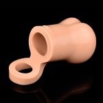 Borsa Bondage per scroto in silicone color carne