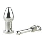 Tunnel plug in argento con nucleo rimovibile