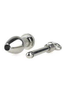 Plug Tunnel en Argent avec Noyau Amovible