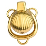 Cage de chasteté en acier inoxydable au design unique en forme de coquille