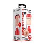 Masturbateur Vaginal Vibrant Theresa Rouge de PRETTY LOVE