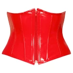 Bild von Black Level Vinyl Waist Cincher Mieder in rot