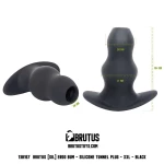 Plug Anal en Silicone Creux Ergo Bum noir pour plaisir anal