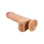 Abbildung des 20,5 cm großen Dildos mit realistischer Saugglocke BAILE