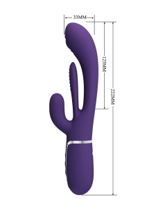 Image du Vibrateur Lapin Shania de Pretty Love en Violet Foncé